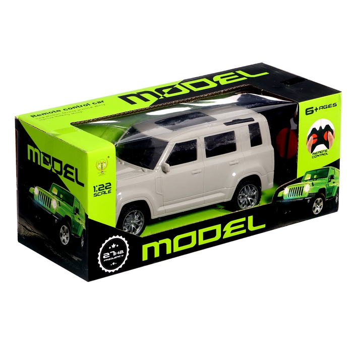 Джип радиоуправляемый &laquo;Крузер&raquo;, работает от батареек, цвет бежевый