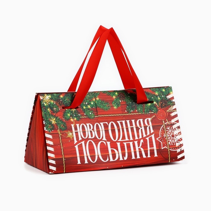 Коробка подарочная &laquo;Новогодняя посылка&raquo;, 24 х 11.5 х 9.5, Новый год