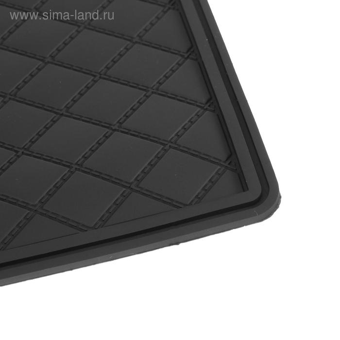 Коврик противоскользящий 20&times;13 см с бортом, черный