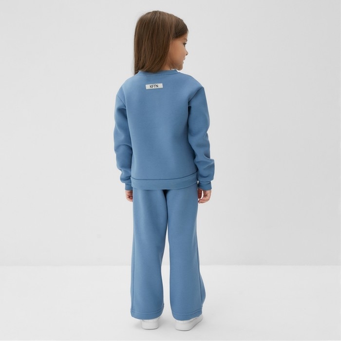 Костюм детский с начёсом (свитшот, брюки) KAFTAN Кролик р.30 (98-104), голубой Костюм детский с начёсом (свитшот, брюки) KAFTAN Кролик р.30 (98-104), голубой