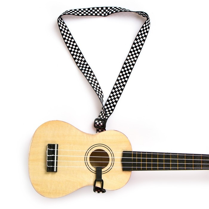 Ремень для укулеле Music Life, 50 см, шашечки Ремень для укулеле Music Life, 50 см, шашечки