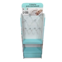 Стойка Mum&Baby 2 полки + 12 крючков металл 20см Стойка Mum&Baby 2 полки + 12 крючков металл 20см