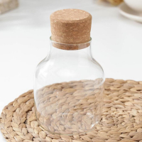 Банка стеклянная для хранения сыпучих продуктов &laquo;Эко&raquo;, 800 мл, 10,5&times;20 см, с пробковой крышкой