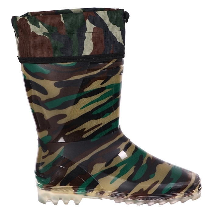 Сапоги мужские С-10РУМ, ПВХ, утепленные, камуфляж МИКС, размер 43 (277)