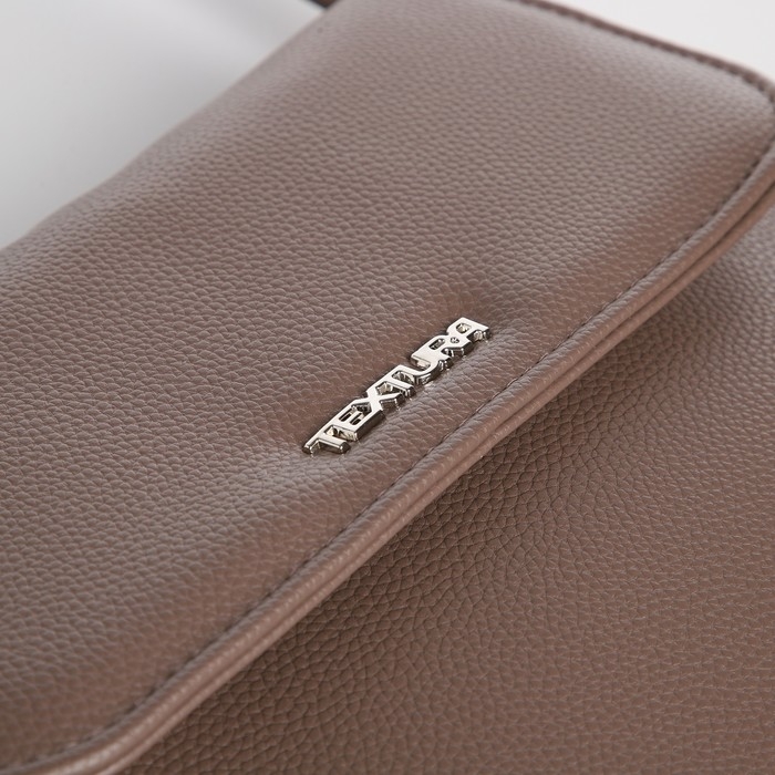 Сумка женская TEXTURA, мессенджер, маленький размер, цвет коричневый