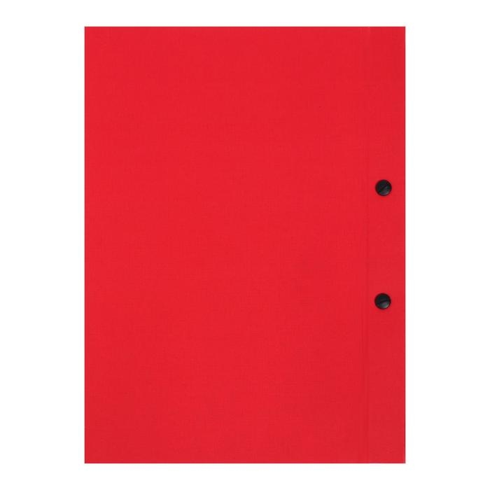 Папка Папка "Дипломная работа" А4 на болтах, бумвинил, без бумаги, цвет красный (вместимость до 300 листов)