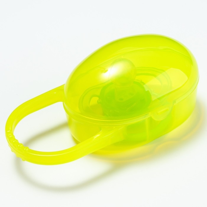 Контейнер для хранения и стерилизации детских сосок и пустышек, цвет желтый Контейнер для хранения и стерилизации детских сосок и пустышек, цвет желтый