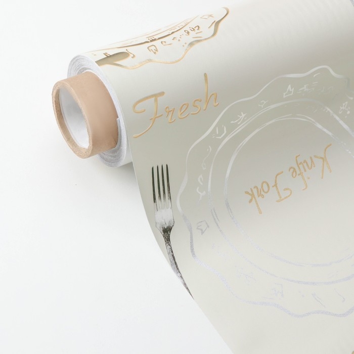 Клеёнка на стол &laquo;К обеду&raquo;, на тканевой основе, рулон 20 метров, ширина 137 см