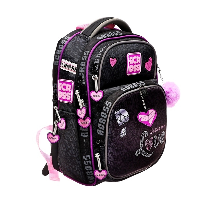 Рюкзак школьный 35 х 26 х 14 см, эргономичная спинка, Across 178