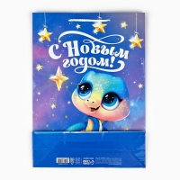 Пакет подарочный новогодний ламинированный &laquo;Змея 2025&raquo;, L 28 х 38 х 9 см