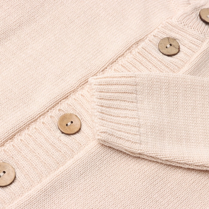Комбинезон детский вязаный MINAKU, рост 74-80, цвет бежевый
