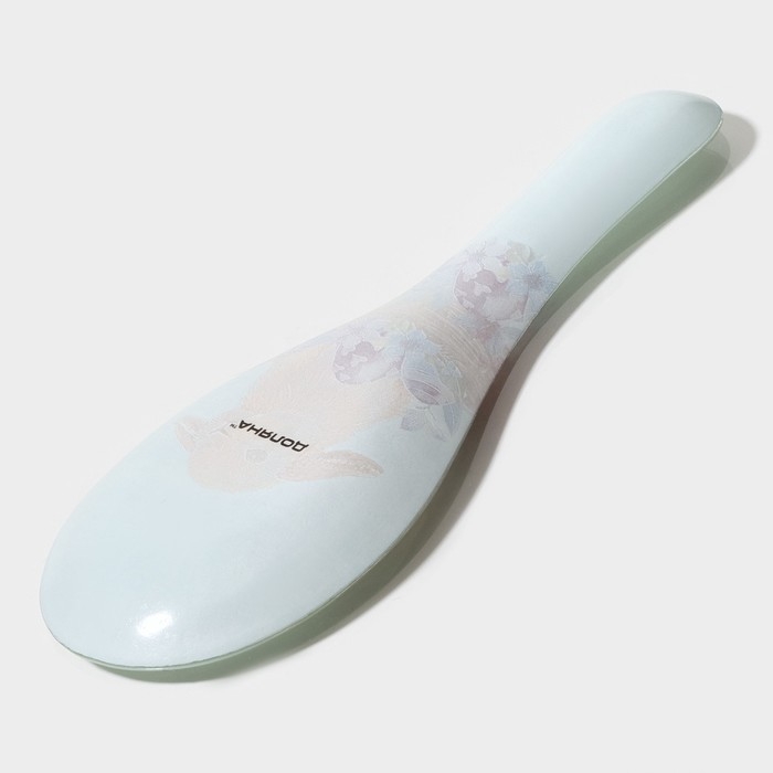 Подставка стеклянная под ложку Доляна &laquo;Кролик&raquo;, 23,5&times;8,3&times;1,5 см