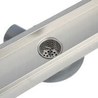 Трап линейный AFLORN AF20107-70, 700х70 мм, c флaнцeм своб. вращения 360&deg;, нерж. сталь