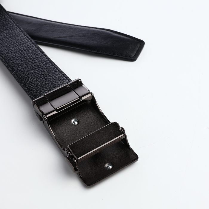 Ремень мужской, ширина 3,6 см, винт, пряжка автомат, цвет чёрный Ремень мужской, ширина 3,6 см, винт, пряжка автомат, цвет чёрный