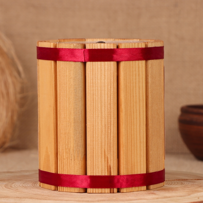 Бочка-копилка "На шоколадную жизнь", 14х12х12 см