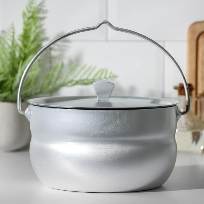 Котелок алюминиевый туристический, 3 л, алюминиевая крышка Котелок алюминиевый туристический, 3 л, алюминиевая крышка