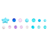 Набор для творчества «Создай украшение: Русалка», 20 видов бусин, 4 вида шармов Набор для творчества «Создай украшение: Русалка», 20 видов бусин, 4 вида шармов