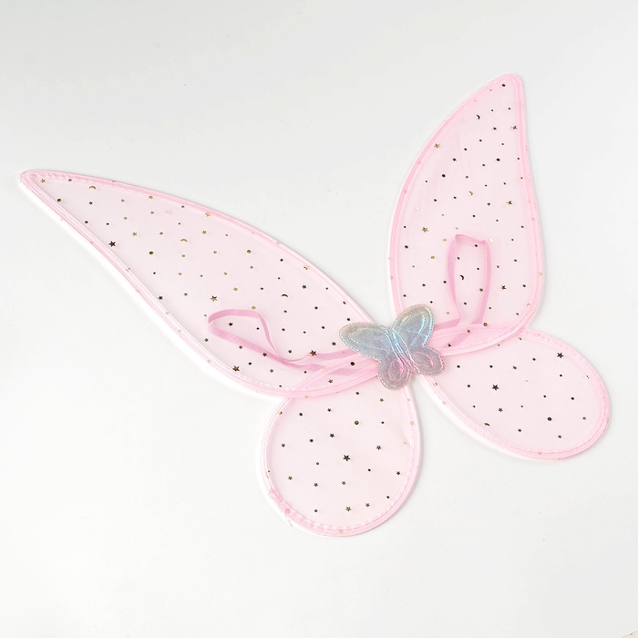 Карнавальные крылья "Бабочка", цвет розовый