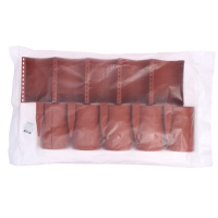 Ограждение декоративное, 24 &times; 100 см, 10 секций, пластик, терракотовое, &laquo;Брёвнышко&raquo;