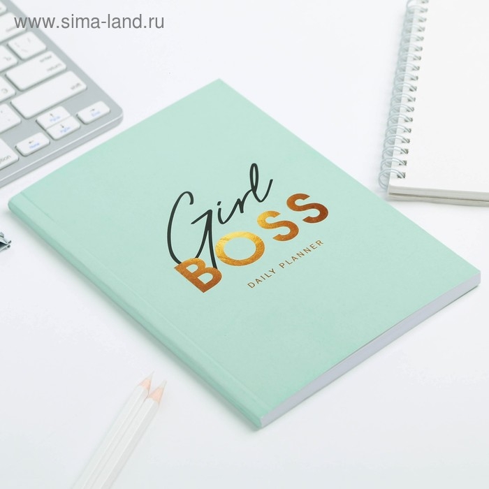 Ежедневник в тонкой обложке Girlboss, А5, 80 листов