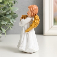 Сувенир полистоун "Праздничный ангел в белом платье" золотые крылья МИКС 6х5х9,5 см Сувенир полистоун "Праздничный ангел в белом платье" золотые крылья МИКС 6х5х9,5 см