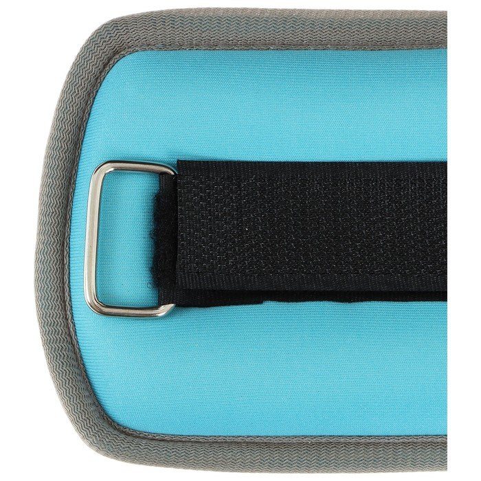 Утяжелители неопреновые ONLYTOP, 2 шт. х 0,25 кг, цвет голубой