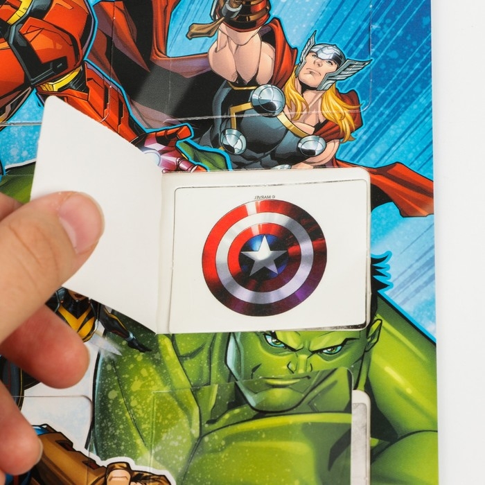 Адвент-календарь «Мстители», с детскими татуировками — 18 шт., MARVEL Адвент-календарь «Мстители», с детскими татуировками — 18 шт., MARVEL