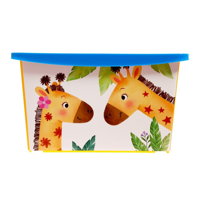 Ящик для игрушек, с крышкой, &laquo;Счастливое детство&raquo;, объём 30 л