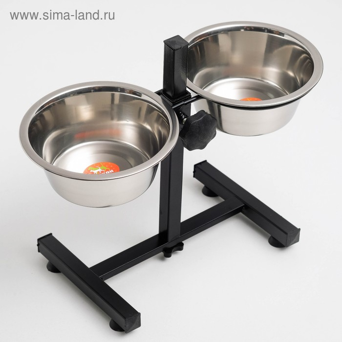 Регулируемая подставка 30 см с 2 мисками по 850 мл Регулируемая подставка 30 см с 2 мисками по 850 мл