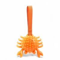 Игрушка массажная для собак "Краб" 12 см, ТПР, микс цветов Игрушка массажная для собак "Краб" 12 см, ТПР, микс цветов