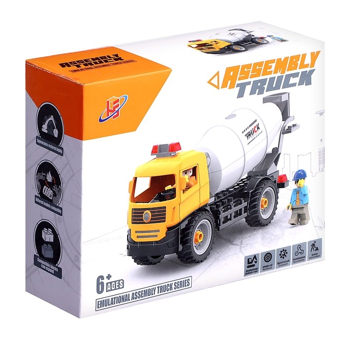 Конструктор винтовой &laquo;Бетономешалка&raquo;, 67 деталей