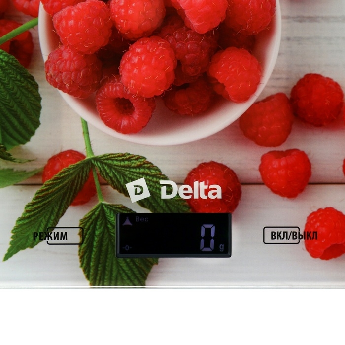 Весы кухонные DELTA KCE-67, электронные, до 5 кг, рисунок Весы кухонные DELTA KCE-67, электронные, до 5 кг, рисунок "Малинка "