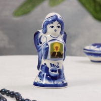 Сувенир &laquo;Ангел с иконой&raquo;, гжель, 12,5х5,5 см, микс