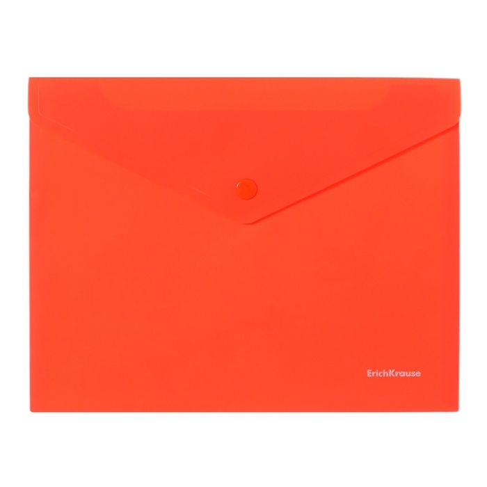 Папка-конверт на кнопке А5+, 180 мкм, ErichKrause Папка-конверт на кнопке А5+, 180 мкм, ErichKrause "Soft Caribbean Sunset", тиснение "Soft Touch", непрозрачная, микс