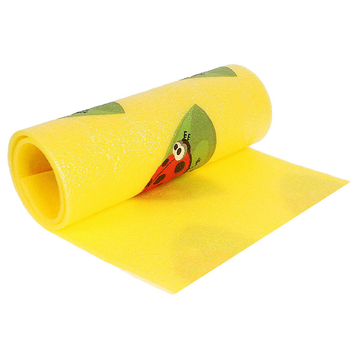 Коврик туристический maclay &laquo;Божья коровка&raquo;, 180х60х1 см, цвет жёлтый