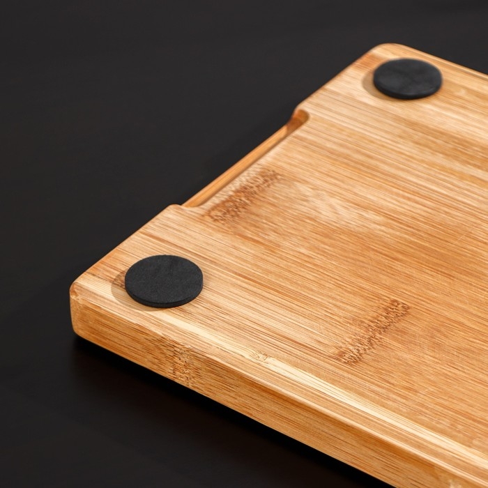 Блюдо для подачи Magistro Marble, 36&times;23 см, мрамор, бамбук