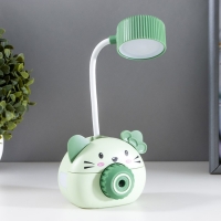 Лампа настольная "Дели" LED 2 режима 2Вт USB зеленый 11,7х7х12 см RISALUX Лампа настольная "Дели" LED 2 режима 2Вт USB зеленый 11,7х7х12 см RISALUX