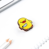 Значок &laquo;Опасная утка&raquo;, 3 х 3 см