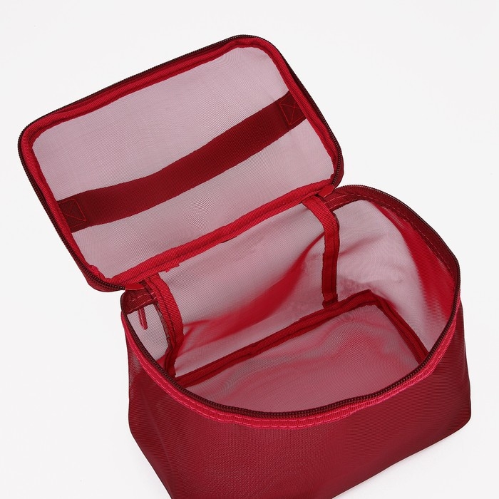 Косметичка на молнии, цвет бордовый Косметичка на молнии, цвет бордовый