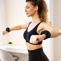 Утяжелители на запястье, 2 шт. × 300 г, цвет чёрный Утяжелители на запястье, 2 шт. × 300 г, цвет чёрный