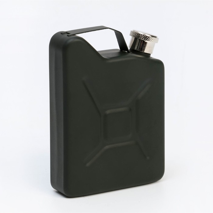 Фляжка для алкоголя и воды Фляжка для алкоголя и воды "Канистра", нержавеющая сталь, подарочная, армейская, 150 мл