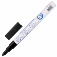 Маркер-краска (лаковый) 2.0 BRAUBERG EXTRA, усиленная нитро-основа, алюм, черный 151968