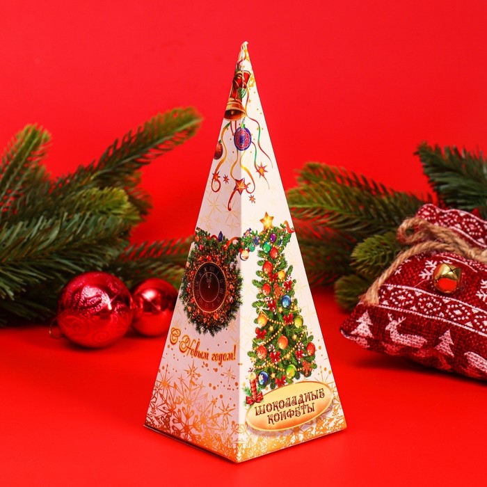 Новый год. Набор шоколадных конфет &laquo;Ёлочка&raquo;, белая, 105 г