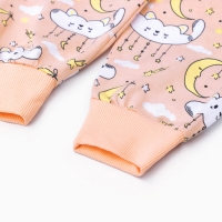 Пижама для девочки (футболка и брюки), цвет персиковый, рост 110 см