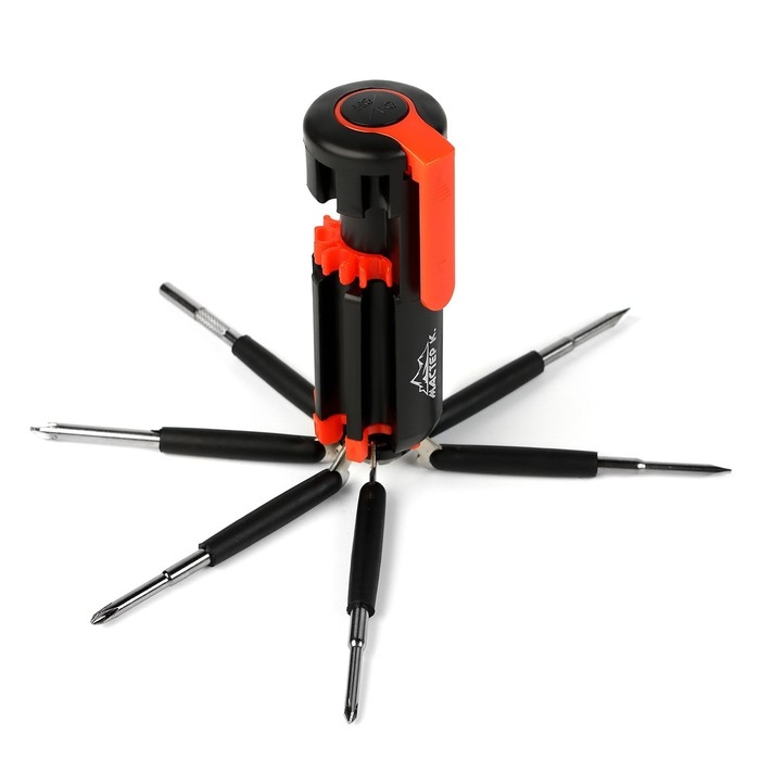 Фонарь многофункциональный, мультитул 8 в 1 Фонарь многофункциональный, мультитул 8 в 1 "Мастер на все руки", 6LED, 7 отвёрток, 4х10 см