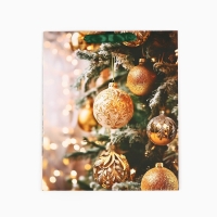 Пакет подарочный новогодний ламинированный &laquo;Ёлочные игрушки&raquo;, ML 23 х 27 х 11.5 см , Новый год