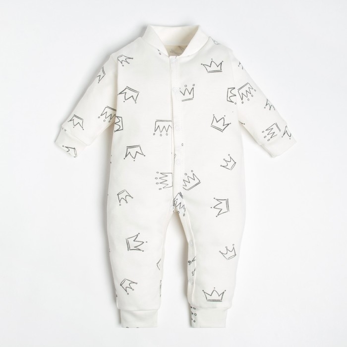 Комбинезон Крошка Я "Princess", рост 74-80 см, цвет бежевый