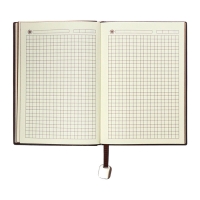 Органайзер на кольцах, B6, 116л, клетка, обл.кожзам, коричневый срез, Синий Органайзер на кольцах, B6, 116л, клетка, обл.кожзам, коричневый срез, Синий