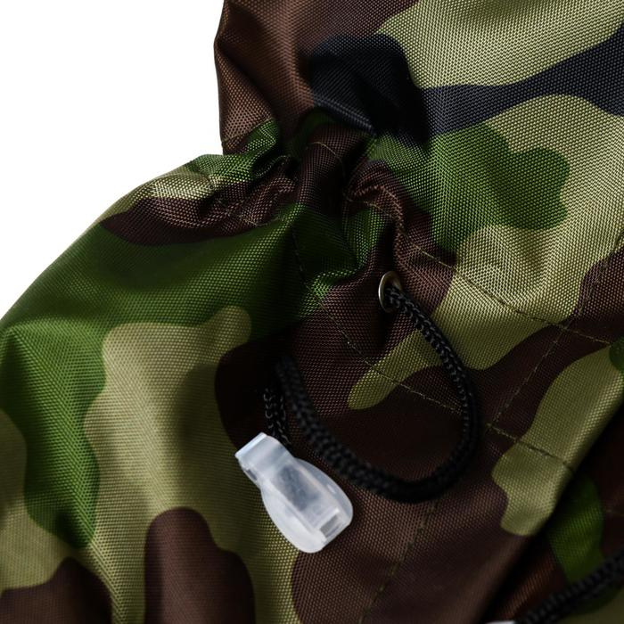 Комбинезон для животных, без подклада, L (ДС 28-30, ОШ 32, ОГ 36-40 см), камуфляж