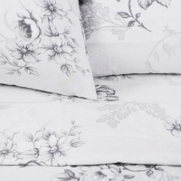 Постельное бельё "Этель" 1,5 сп., Флорена Экрю, размер 143х215 см, 150х214 см, 70х70 см - 2 шт., 100% хлопок, поплин, 125 г/м2